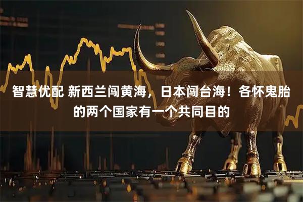 智慧优配 新西兰闯黄海，日本闯台海！各怀鬼胎的两个国家有一个共同目的